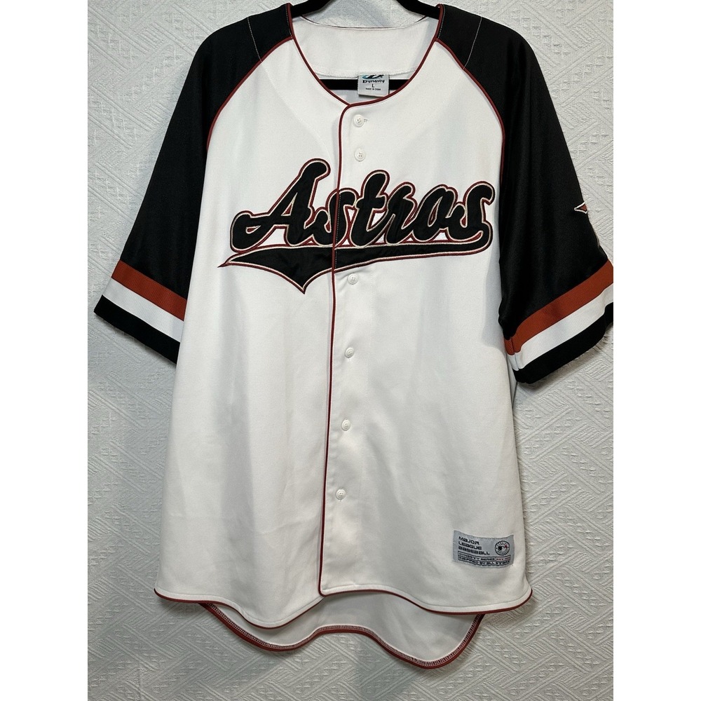 Vintage True Fan MLB Houston Astros Embroidered‎ Jersey Size Large-Baseball
